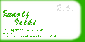 rudolf velki business card